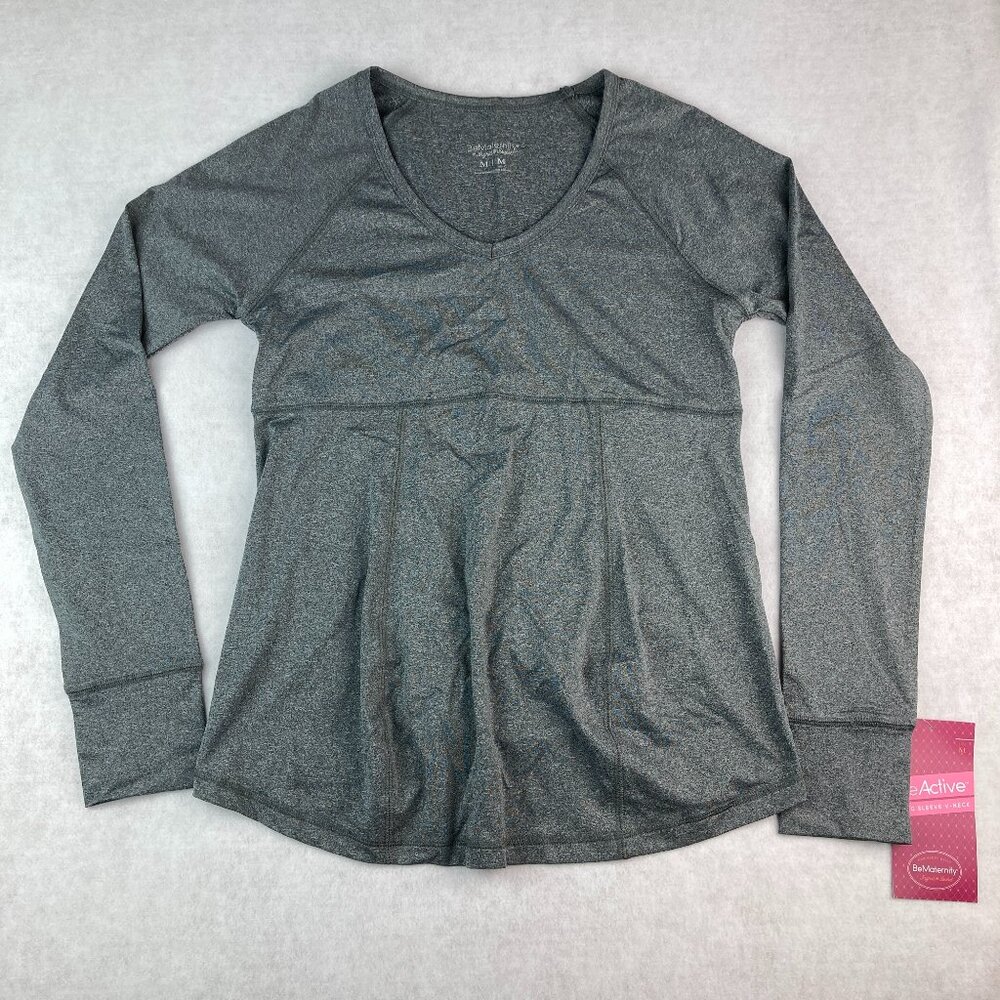 Ingrid & Isabel Be Maternity Gray Marl Workout Yoga Running Athleisure - M-GUC